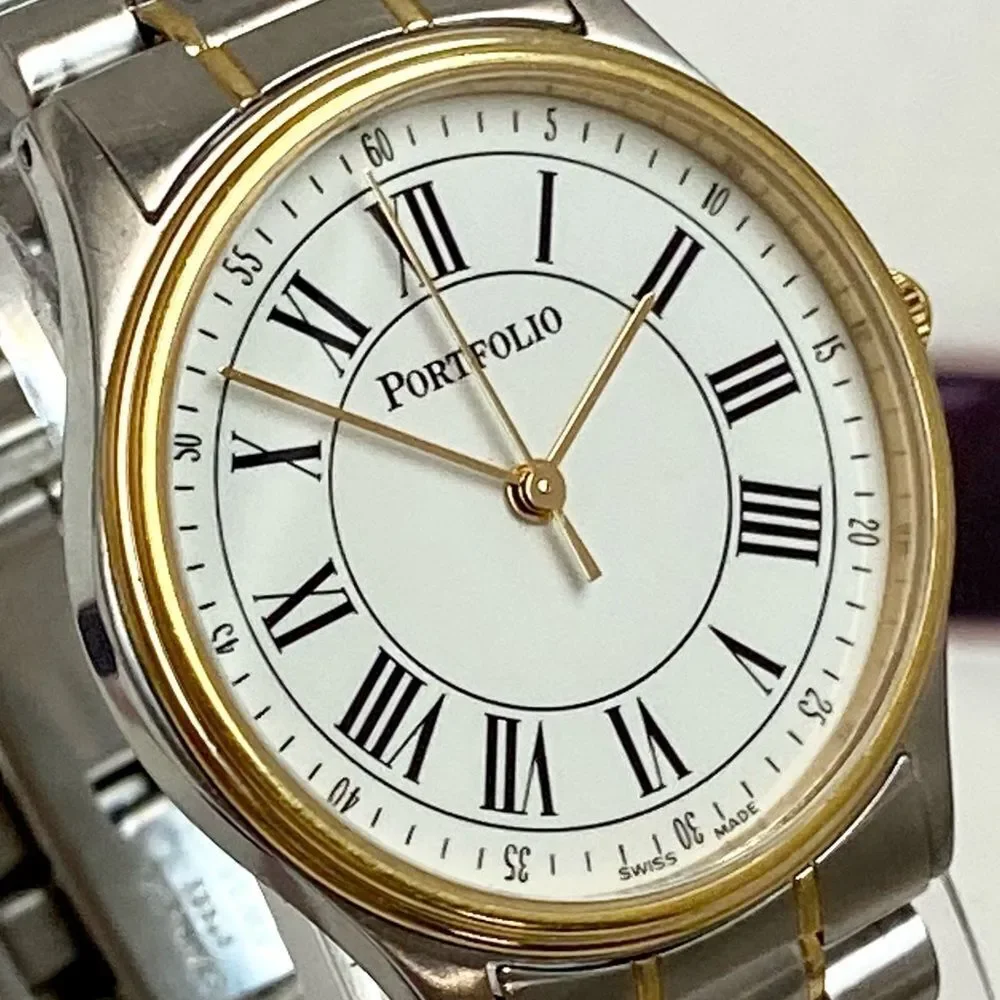 Tiffany & Co. Portfolio Swiss Made Two-Tone Stainless Steel Men’s Unisex Watch